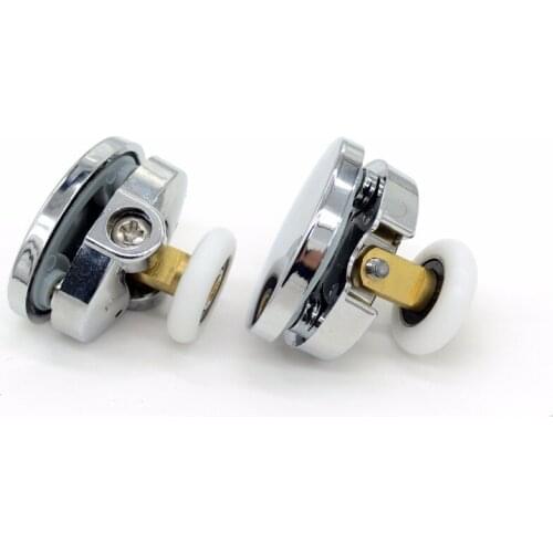 4pcs Shower Door wheels Bathroom Glass Door Rollers Runners Wheels 23mm Door Hardware Accessories