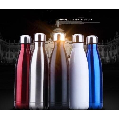 500ml Double-Wall Insulated Thermos Vacuum Flask Stainless Steel Water Bottle Cola Water Beer Thermos for Sport Bottle