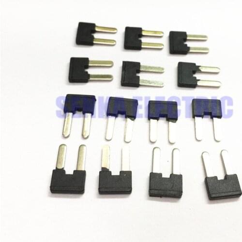 500PCS 2P Short Circuiter with Insulated Edge Terminal Strip Circuit Chip Wiring Connecting Bar