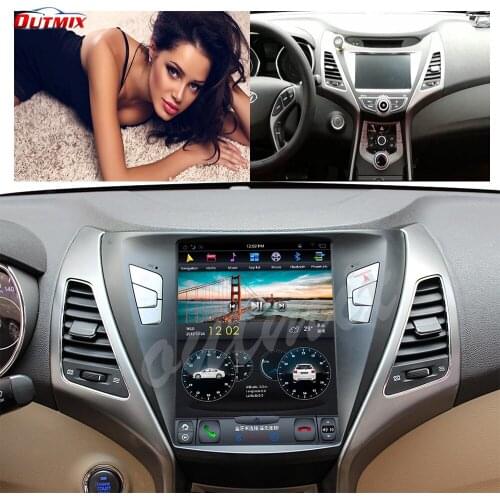 Android 9.0 Tesla 4gb+64gb Car GPS Navigation For Hyundai Elantra 2014-2017 Headunit multimedia player Auto radio tape recorder