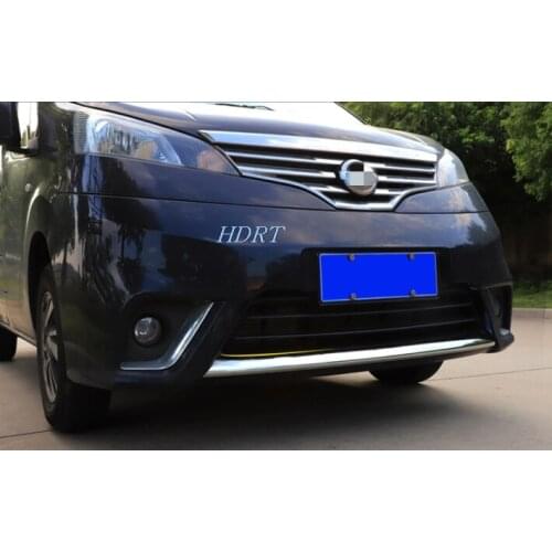 Car Accessories Exterior Decoration ABS Chrome Front Bumper Skid Molding Cover Trim For Nissan NV200 2018 Car-styling