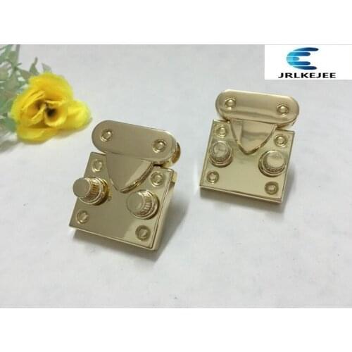 Free shipping Bag with Parts & Accessories (10 PCS/lot) golden handbag high-grade alloy organ twist lock decorative lock