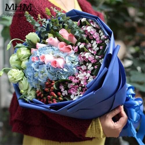 50*70cm Color Kraft Scrapbook Paper Cardboard Flowers Wrapping Paper Gift Packaging Materials Florist Supplies 10pcs