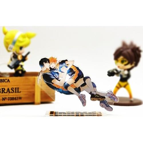 Love Thank You Haikyuu!! Hinata Shoyo Kageyama Tobio acrylic stand figure model plate holder cake topper anime Japanese cool