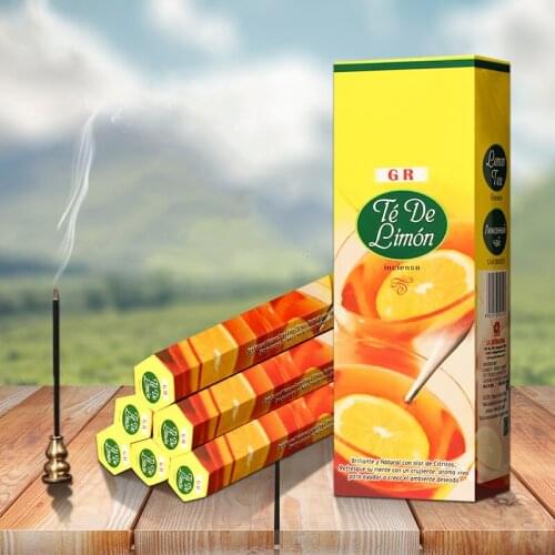 India Incense LemonTea Incense Stick Original Imported Aromatherapy Incenso Yoga Smells Fragrant Scent for Household Meditation