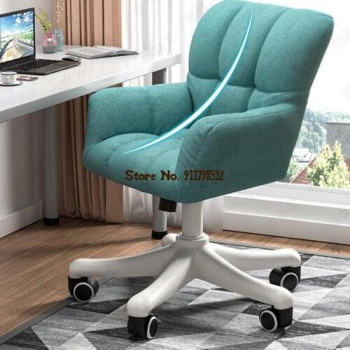 Computer Chair Office Chair Conference Negotiation Back Chair Nordic Household Mahjong Chess Makeup Stool Dining Table Swivel