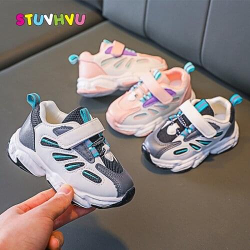 Boy Child Sneaker Baby Toddler Girl Shoes Spring Autumn New School Running Shoes Breathable Net Kids Sports Sneakers Size 21-30