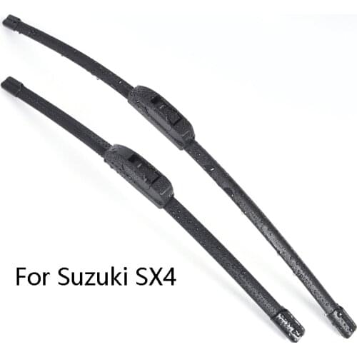 Car Windshield Wiper Blades For Suzuki SX4 from 2006 2007 2008 2009 2010 2011 2012 2013 2014 to 2018 Car Windscreen wiper Rubber