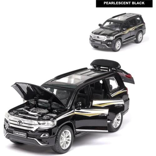 1:32 Scale/Diecast Toy Model/Toyota Land Cruiser 2019 SUV/Sound & Light Car/Pull back Educational Collection/Children/Gift