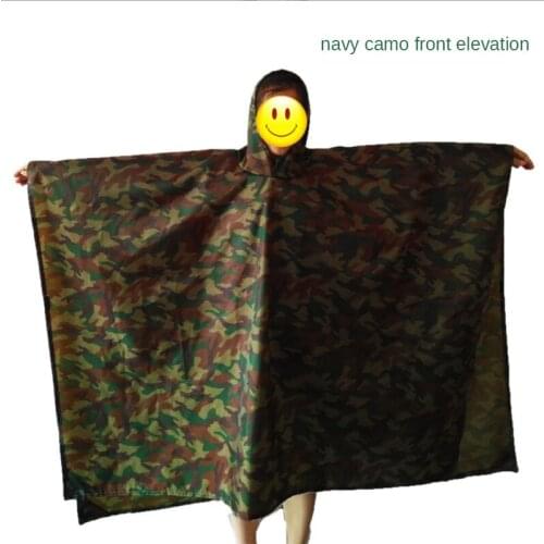 Multifunctional raincoat outdoor camouflage mat