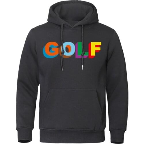 Mens Hoodies 2019 Autumn Winter Tracksuit letter Print Golf Harajuku Man Sweatshirts Cotton Male Tops High Quality Pullovers