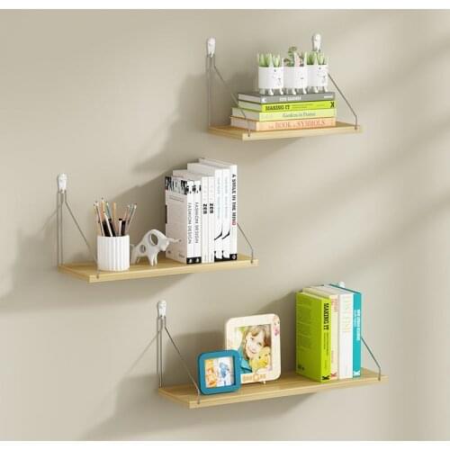 The Wall Shelf Is Free Of Punching And Hanging Wall Iron Art Living Room TV Wall Decoration Wall Bookshelf One-way Partition