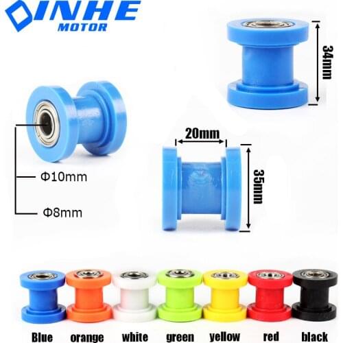 8/10mm Drive Chain Roller Pulley Wheel Slider Tensioner Wheel Guide For Enduro Motorcycle Motocross PIT Dirt Bike ATV CRF CR XR