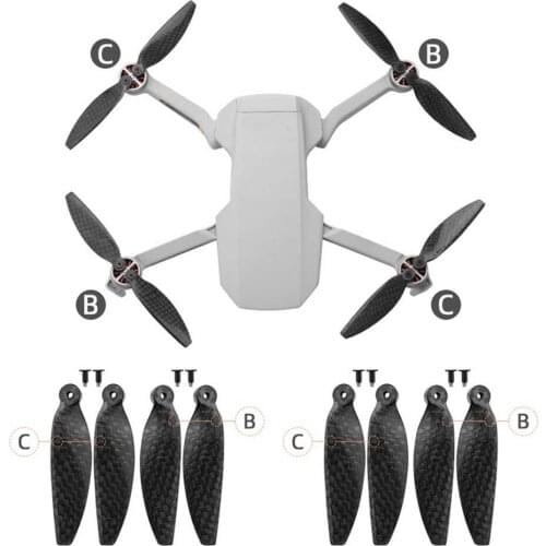 New Carbon Fiber Foldable Propeller for DJI Mavic Mini 2 Drone Accesries Quick Release 4726F Blades Propellers Spare Parts