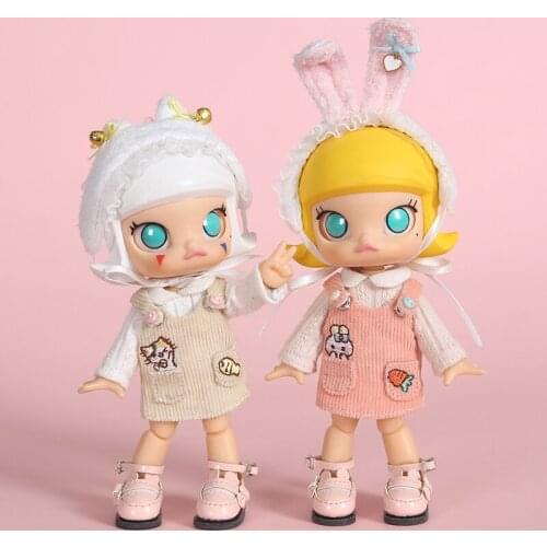 Ob11 baby clothes Radish rabbit fish dried meow strap skirt 1/12 BJD Molly baby clothes round doll clothes suit