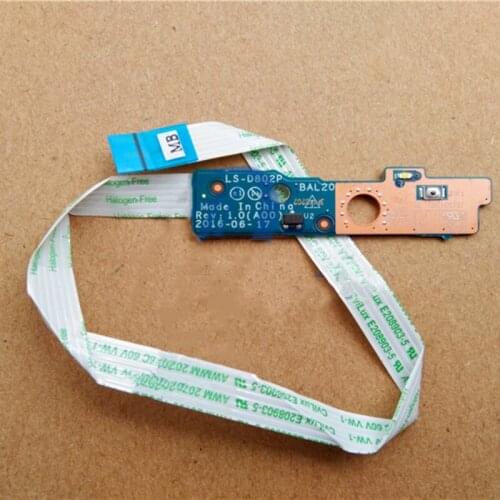 Used and Wokring Power Button Board switch Board For Dell Inspiron 5565 5567 LS-D802P