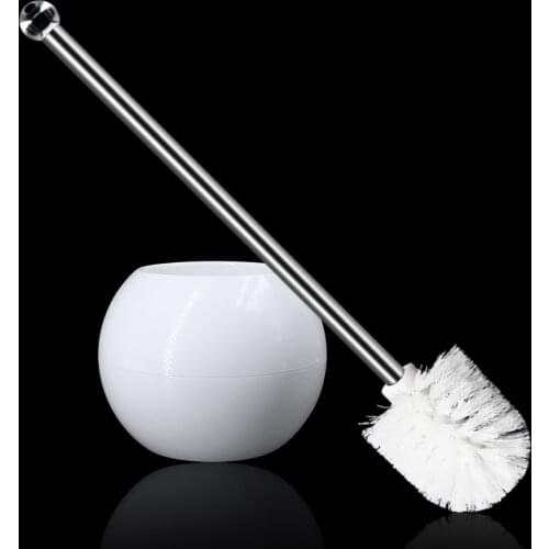 Toilet Brush With Stainless Steel Handle Bathroom Toilet Brush WC Kitchen Cleaning Brush
