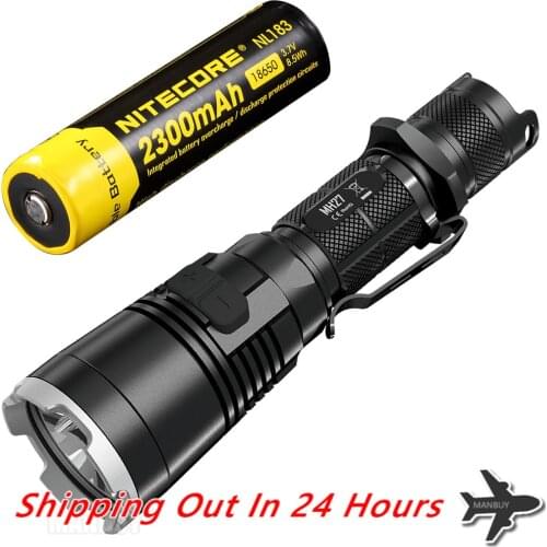 Discount NITECORE MH27 USB Rechargeable Flashlight CREE V3 1000LMs RGB LED High Bright Torch 2300mAh 18650 Battery Free Shipping