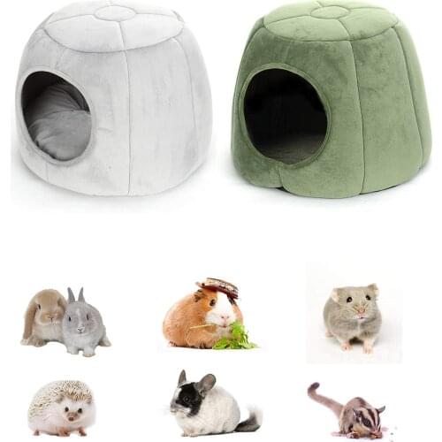Warm Tiny Rat Cage Bed Yurt House Hamster Guinea Pig Hedgehog Hamster Chinchilla Rabbit Tent Shelter Pet Mice Mouse Cave Tent
