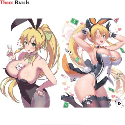 Three Ratels A633 Leafa Sword Art Online Funny Personalized Creative Scratch Stickers Auto Accessories Waterproof Decal