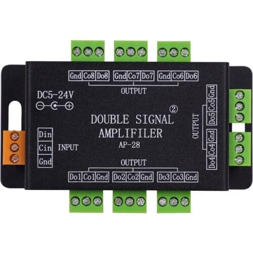 DC5-24V Led Music intelligent magic controller/pixel led amplifier for WS2811 WS2812B SK6812 Smart dream color Led pixel strip