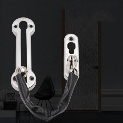 Stainless Steel Thickened Anti-theft Chain Door Buckle Anti-theft Lock SafetyHome Safety Door Lock Hotel Chain Door Bolt