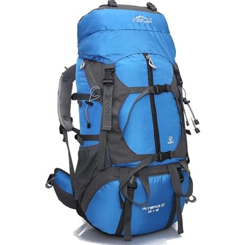 Factory Price 65L Nylon Large Capacity Mountaineering Bag High quality Outdoor Backpack Waterproof Travel Hiking bags P72