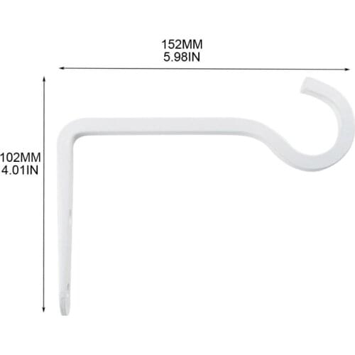 2pcs/set 6 Inches Iron Wall Hook Hanging Plant Bracket Home Decorative Hanger N58A