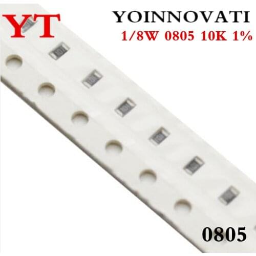 300PCS 0805 SMD Resistor 1% 10K ohm 1/8W 103