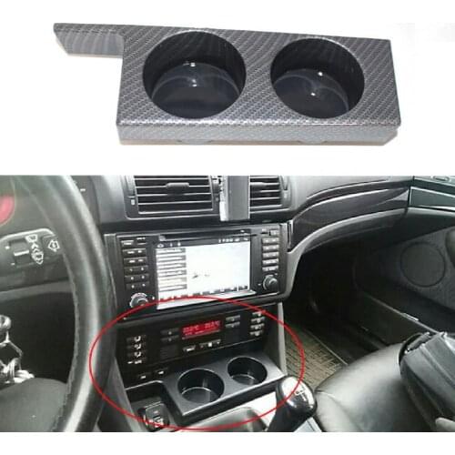 50% Hot Sales Water Cup Holder Dual Hole Stable ABS Car Beverage Bottle Rack for BMW 540i M5 5 Series E39 1997-2003