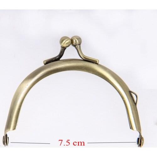 7.5 cm Bronze Purse Frame Bronze With Loops