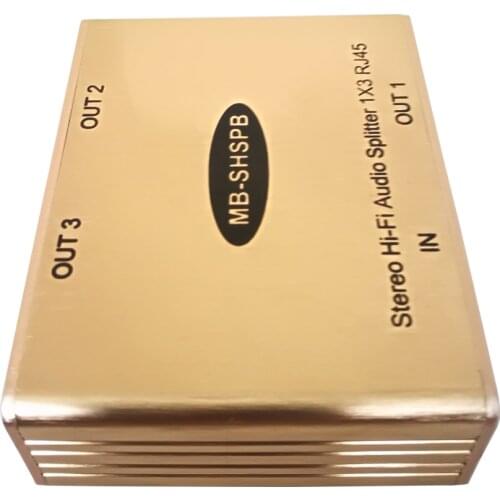 Hi-Fi Audio Distributer Over Cat5/6 Analog Audio splitter via Cat5/6 Stereo Audio Isolation Splitter