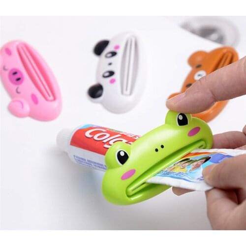 Home Tube Squeezer Easy Cartoon Toothpaste Dispenser Rolling Holder toothbrush holder kitchen Bathroom decoration Accessories