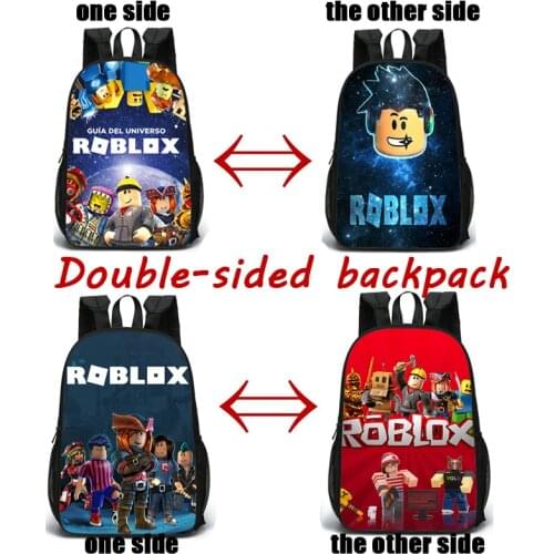 16 inch Double-sided Backpack New ROBLOX Backpack Stationery Bag Back To School Backpack Student Supplies Anime Backpack