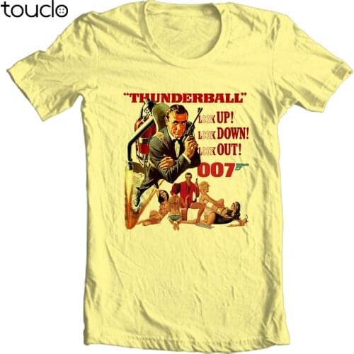 James Bond T-shirt 007 Thunderball Sean Connery vintage movie 1970s cotton tee