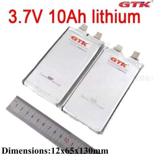 GTK 3.7v 10Ah cell lipo 10ah polymer batterie lithium 10ah 30A discharge current for diy 48v 60V 20Ah 30Ah bike scooter inverter
