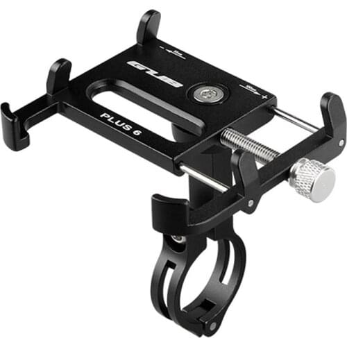 GUB Bike Accessories Plus 6 Aluminum Bicycle Phone Mount Bracket Adjustable Bike Phone Stand holder for 3.5-6.2 inch Smartphone