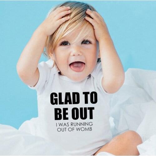 0-24M Infant Newborn Baby Boy Girl Short Sleeve Letter Print Cotton Romper Jumpsuit Summer Baby Clothes White Outfit