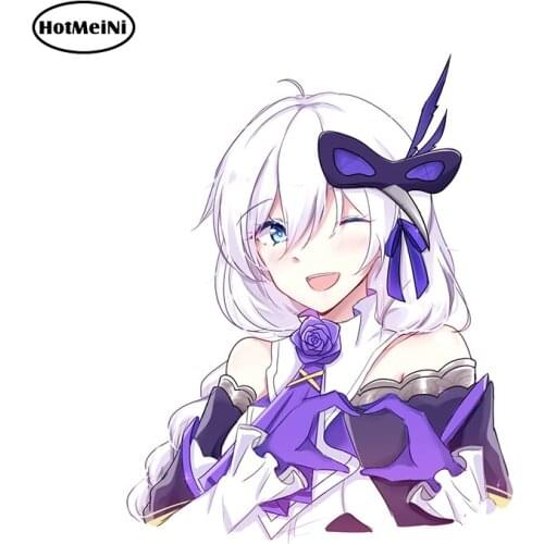 HotMeiNi 13cm x 10.3cm for Honkai Impact 3 Car Styling Vinyl Car Stickers Motorcycle Trunk Decal Waterproof Occlusion Scratch