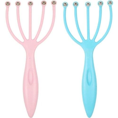X7YB Head Scalp Massagers Beads Fingers Scratcher for Deep Relaxation Hair Stimulation and Stress Relief