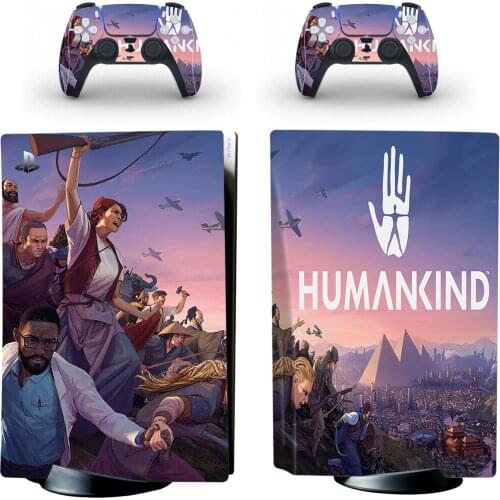 Sega Human Style PS5 Disc Edition Skin Sticker for Playstation 5 Console & 2 Controllers Decal Vinyl Protective Skins Style 1