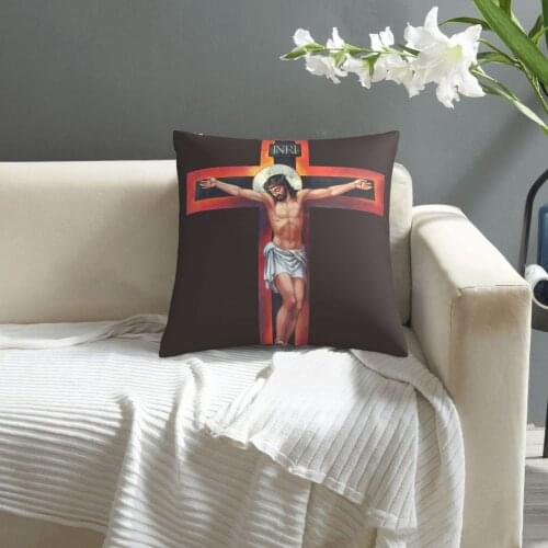 Jesus On The Cross pillowcase printed cushion cover sofa waist pillow pillow cover