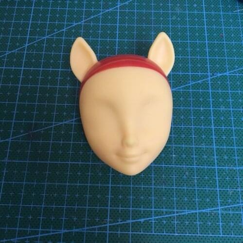 New Fashion Doll no makeup long ears and doll head DIY Accessories Fo head Doll girls gift