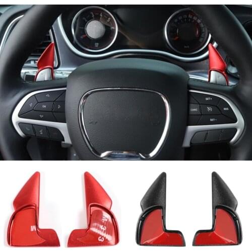 NHAUTP 1 Pair Newest Aluminum Alloy Car Steering Wheel Shift Paddle For Dodge Challenger/Charger 2015 2016 2017 2018 2019