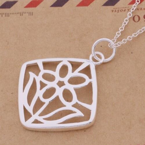 Wholesale High quality silver plated Fashion jewelry chains necklace pendant WN-341