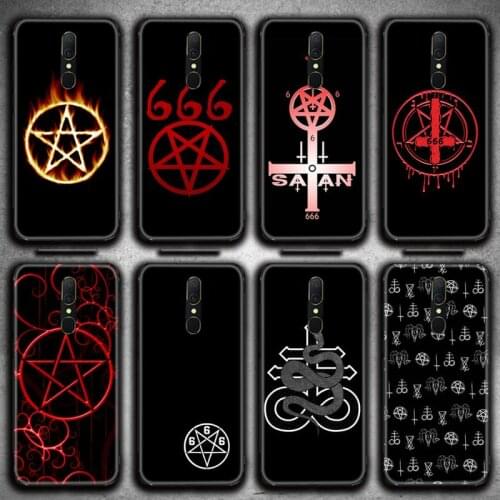 Pentagram 666 Demonic Satanic Phone Case For Oppo A5 A9 2020 Reno2 z Renoace 3pro A73S A71 F11