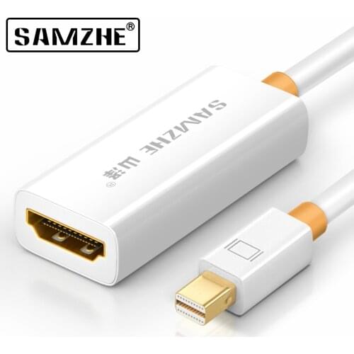 SAMZHE Mini DisplayPort to HDMI-compatible Thunderbolt to Converter for Apple MacBook Air Microsoft Surface Pro