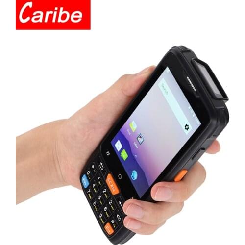 CARIBE PL-40L Portable NFC Handheld Terminal PDA Reader 4.0 inch Mobile Android 8.1 Barcode QR code Scanner