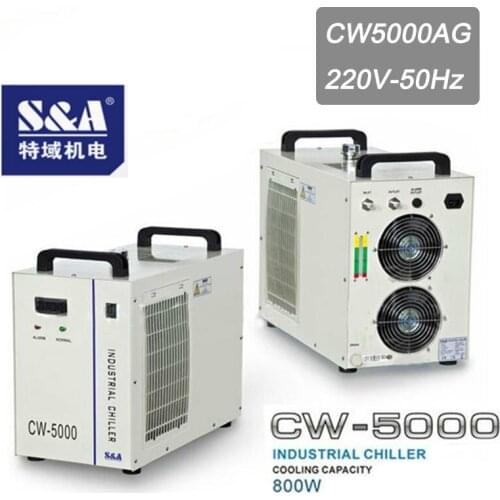 Industrial Laser Water Chiller Teyu S&A CW-5000AG for 80W 100W CO2 laser tube