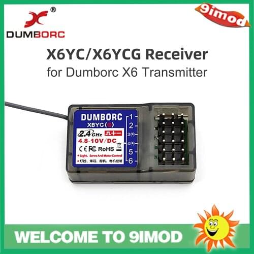DUMBORC X6YC / X6YCG 2.4G 6CH Radio Control System Receiver for DUMBORC X6 Transmitter RC Nitro Car Control Part